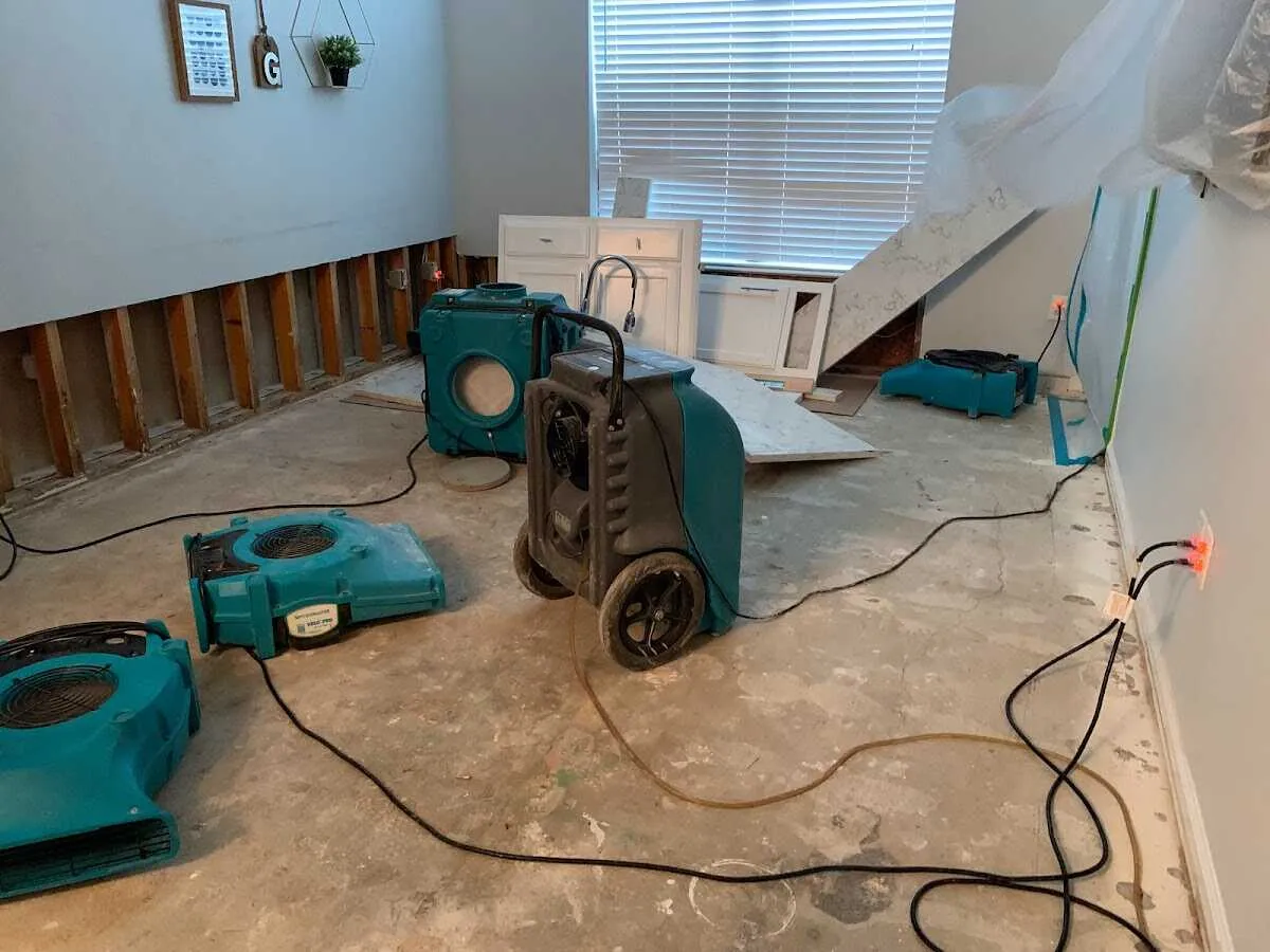 Dehumidifier in flood-cut room for Water Extraction & Removal in Willingboro